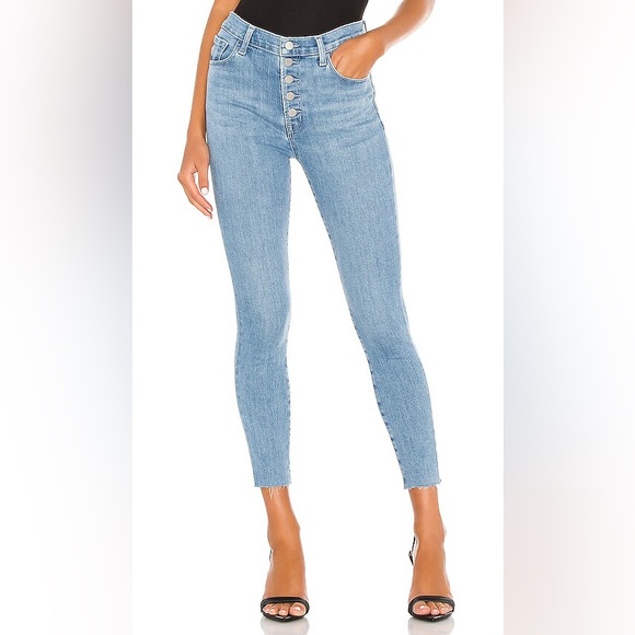 Lillie High Rise Crop Skinny in Cloudy - Picture 2 of 7